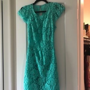 Pink Lily Teal Dress size M.